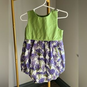 Floral Print Bubble Romper